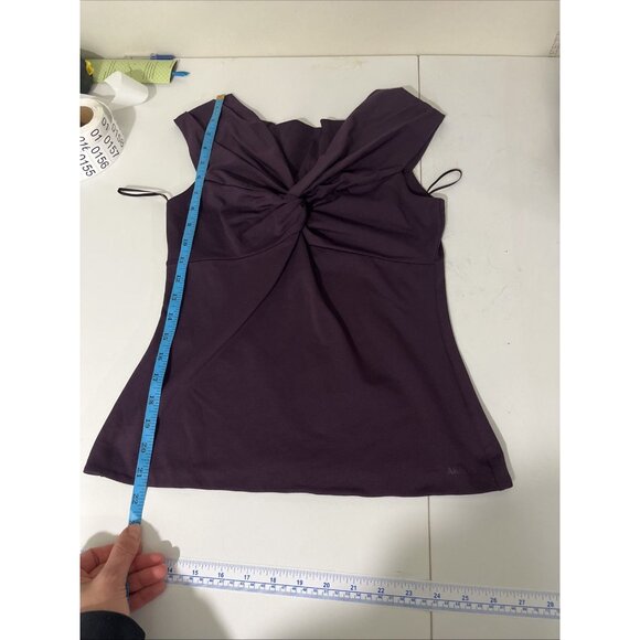 Aritzia Contour Purple Twist-Front Tank Top Womens Size L - Picture 10 of 11